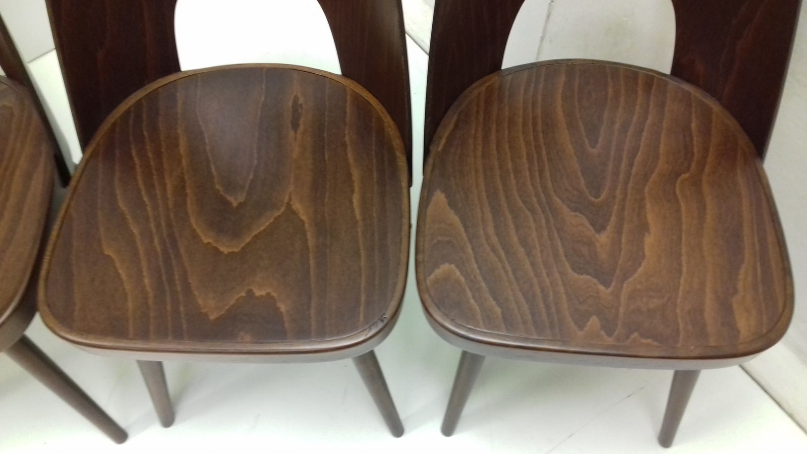 photo for sale Set Of Four Wooden Chairs Designed By Oswald Haerdtl, 1950´S