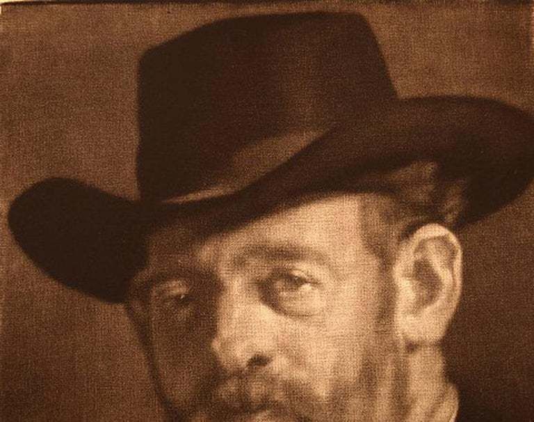 Gustav V. Blom, Portrait Of Peter Ilsted, 1919, Test Print photo Art