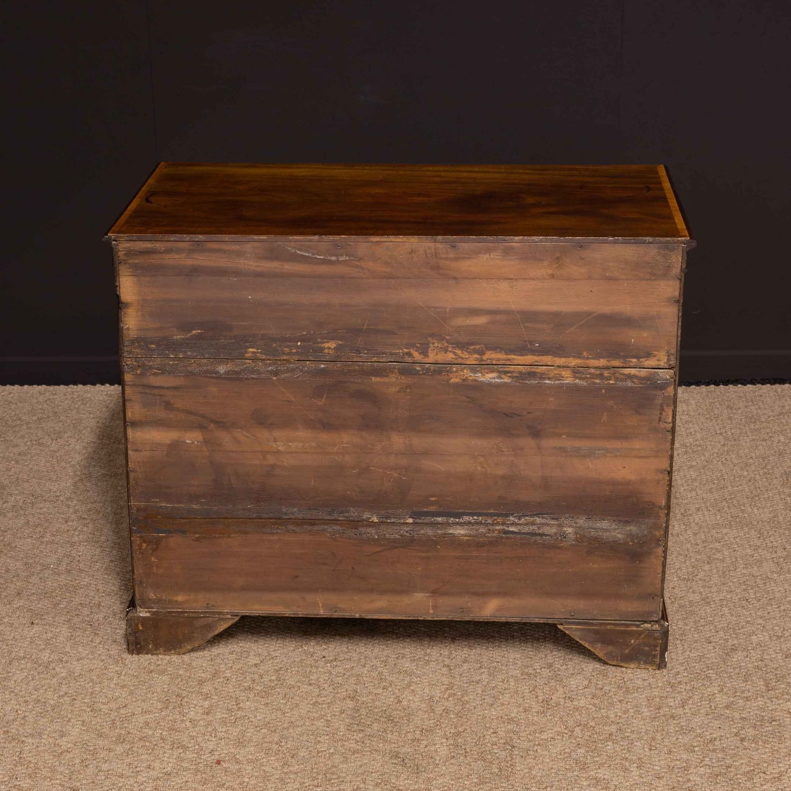 Furniture Small George 3rd Mahogany Chest Of Drawers photo