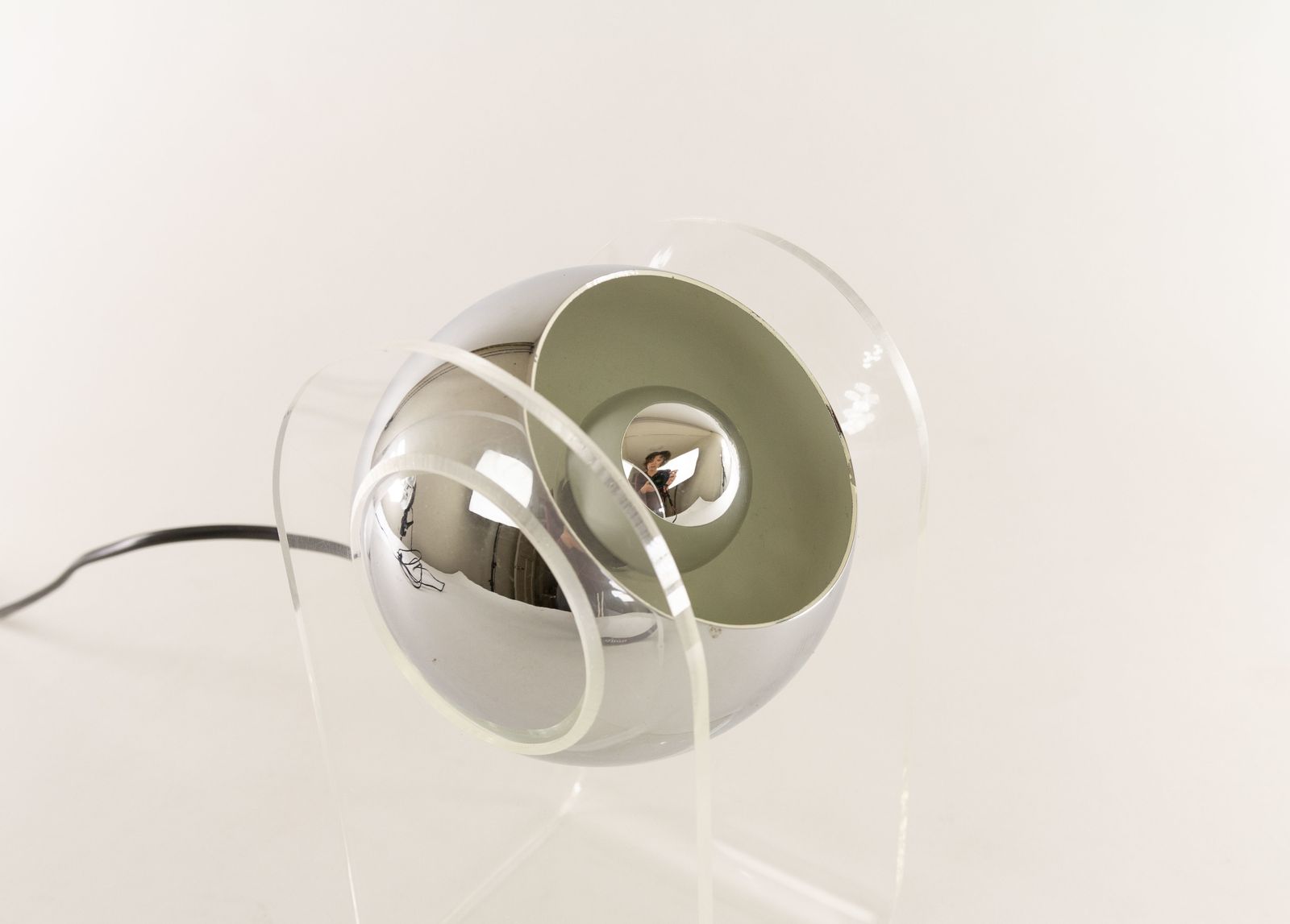 Perspex With Chrome Sphere Table Lamp Sensorette By Insta Gmbh photo furniture