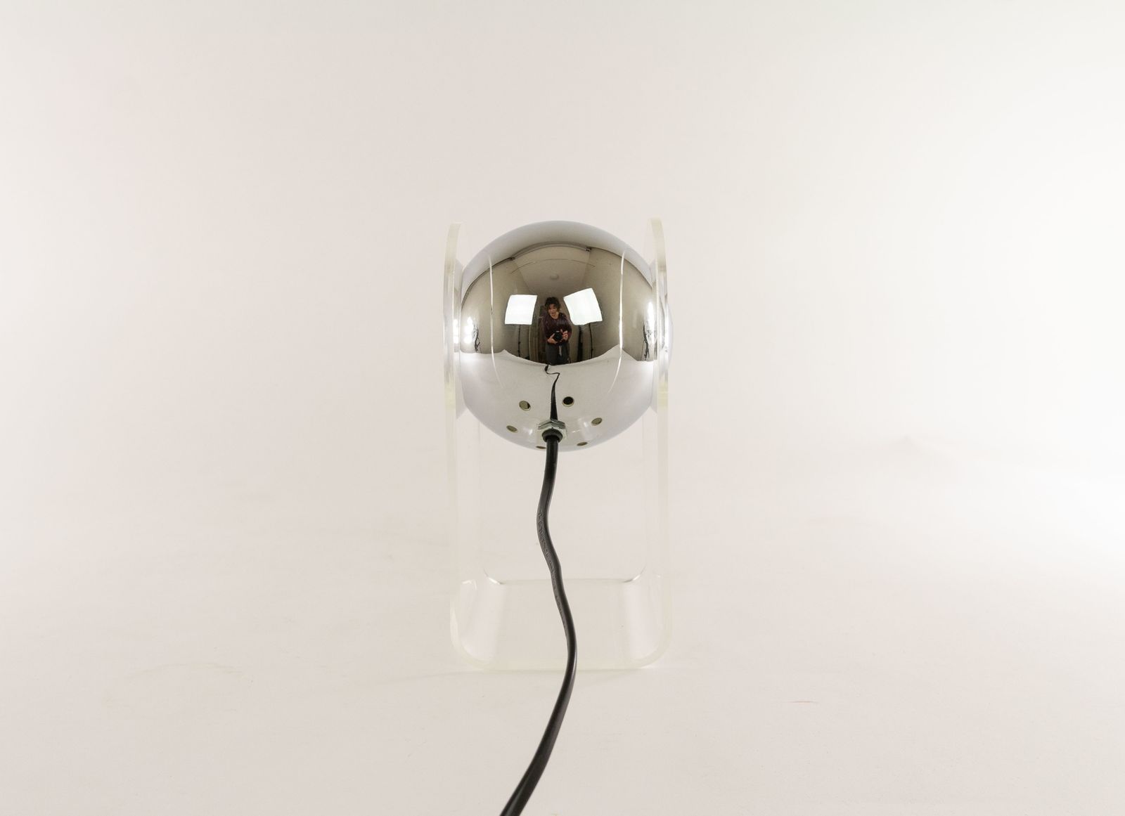 Perspex With Chrome Sphere Table Lamp Sensorette By Insta Gmbh photo buy