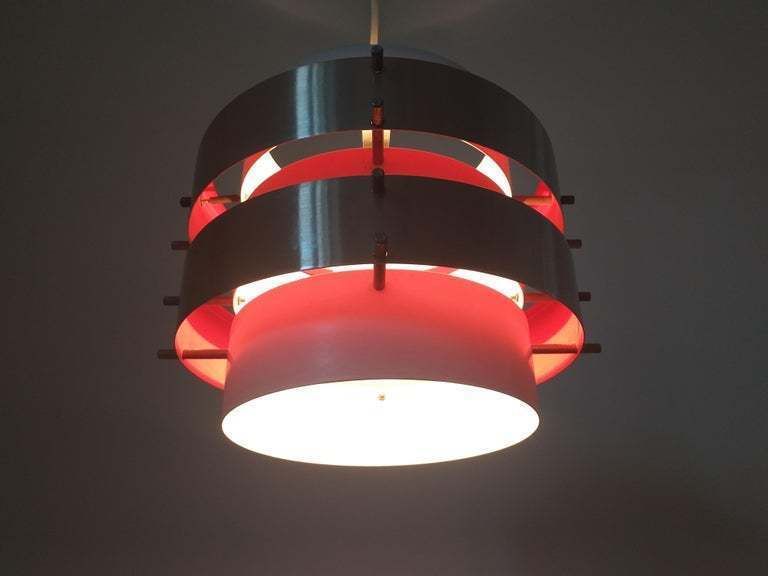 Mid Century Pendant In Style Of Jo Hammerborg, Denmark, 1970s. photo furniture