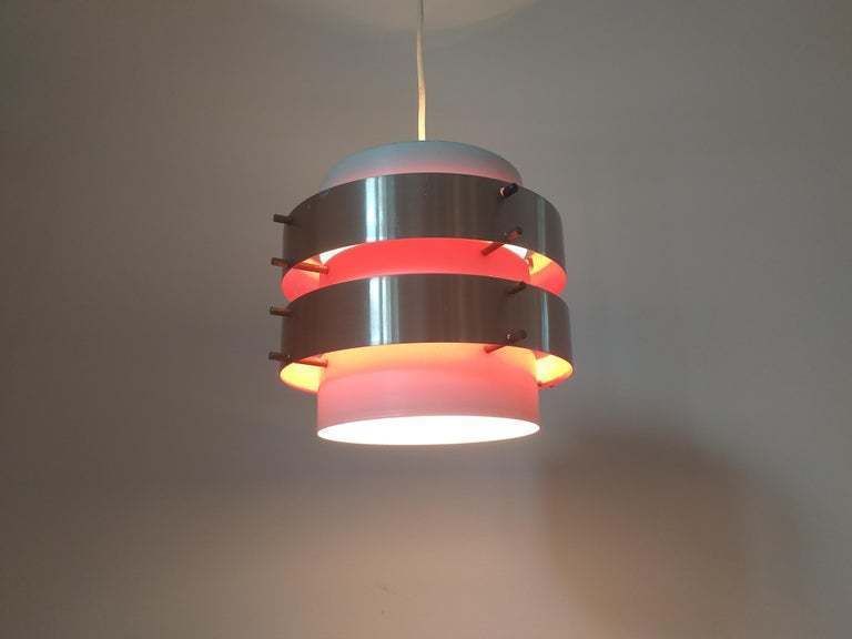 Mid Century Pendant In Style Of Jo Hammerborg, Denmark, 1970s. photo vinterior