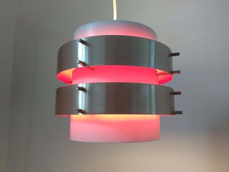 photo for sale Mid Century Pendant In Style Of Jo Hammerborg, Denmark, 1970s.