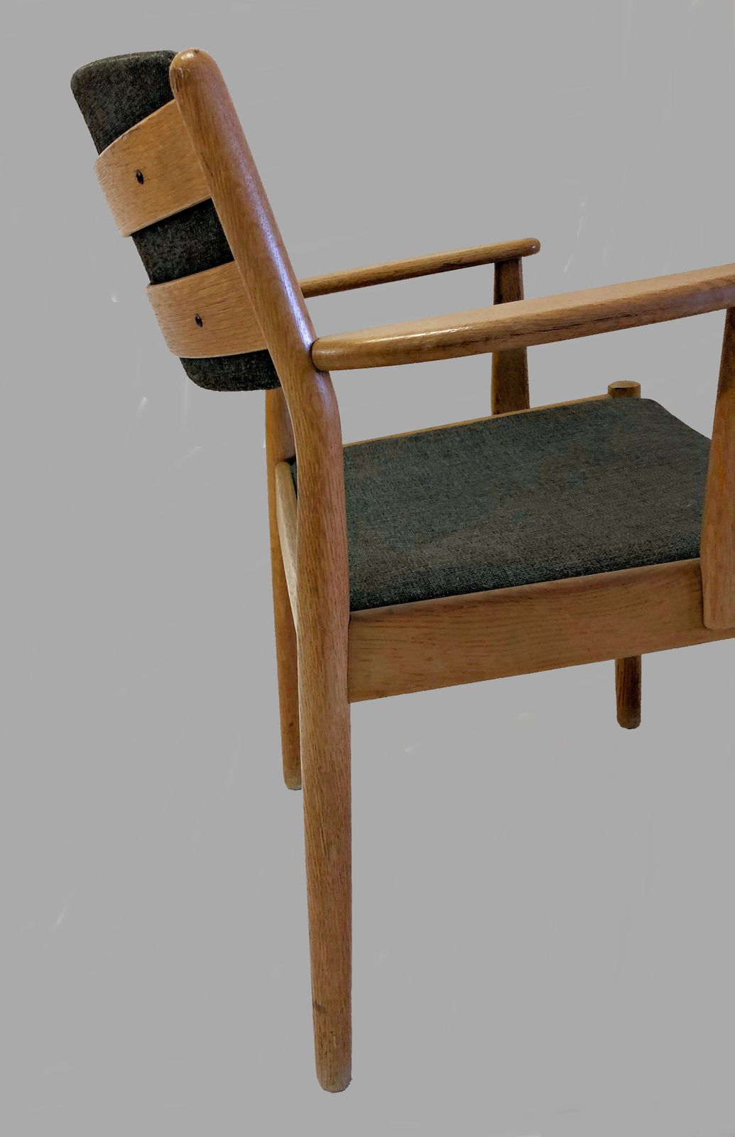 Set Of Two Danish Poul Volther Refinished Armchairs In Oak, Inc. Reupholstery photo buy