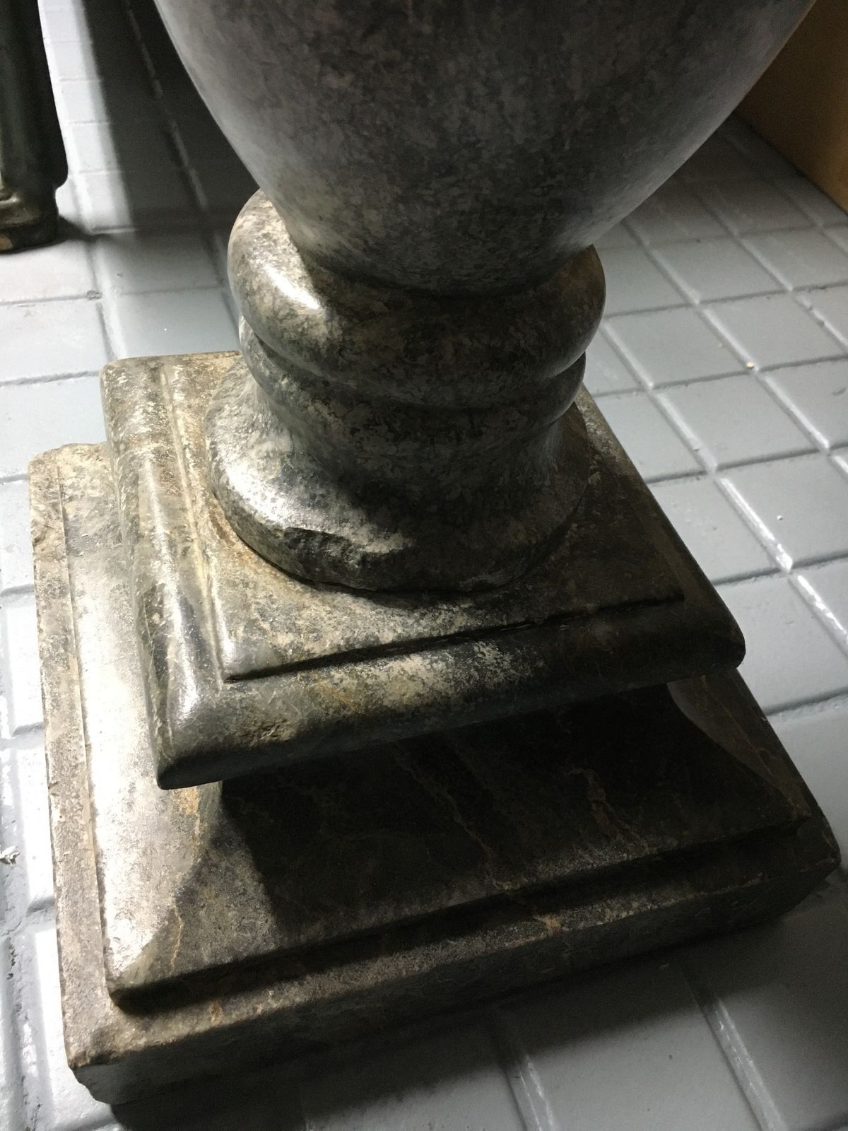 Carrara Marble Fountain With  Its  Gray Sainte Anne Marble Base. French. Circa 1700 Eighteenth Century. photo vinterior