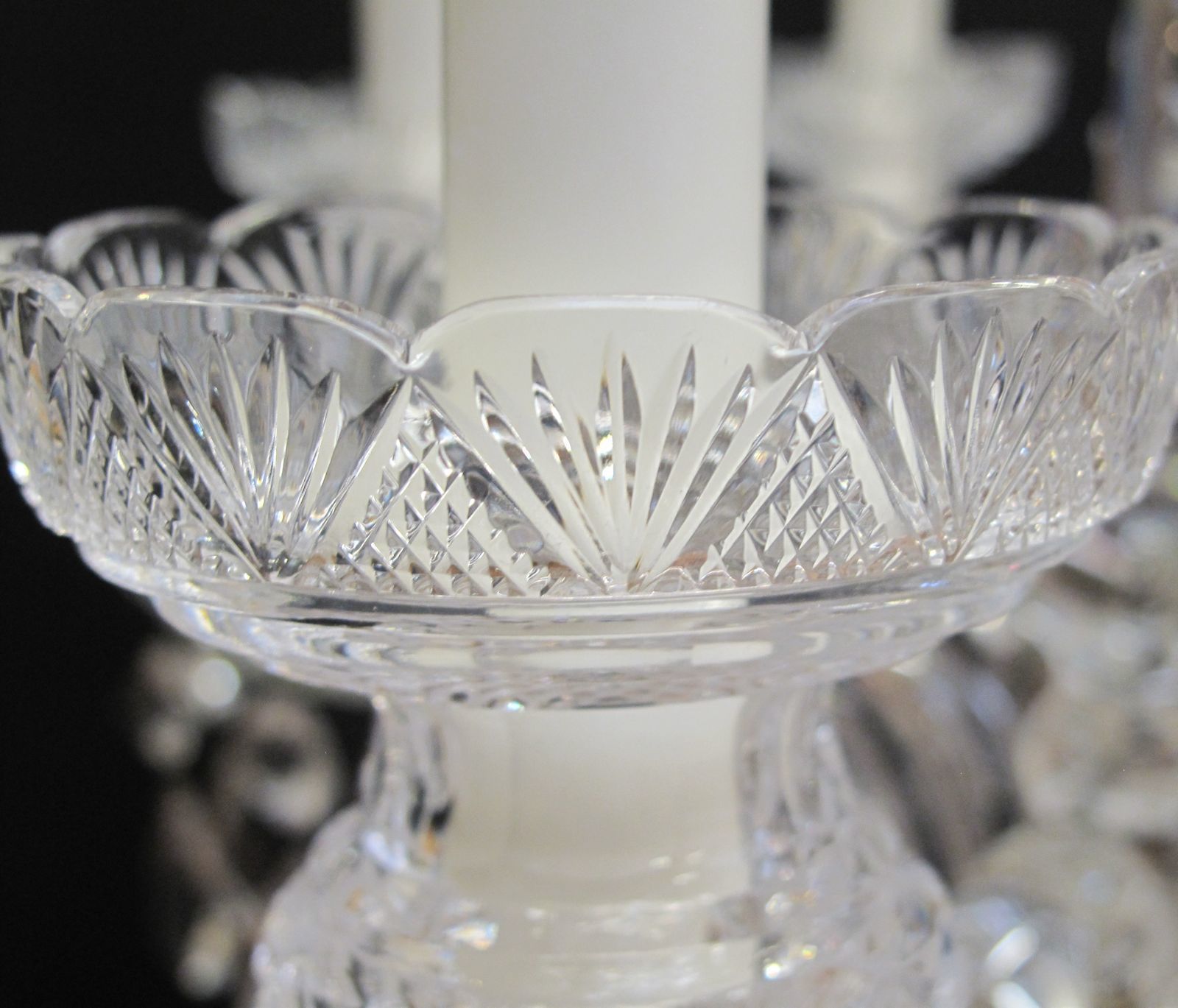 12 Arm Rule Drop Chandelier, Ca. 1820 photo for sale
