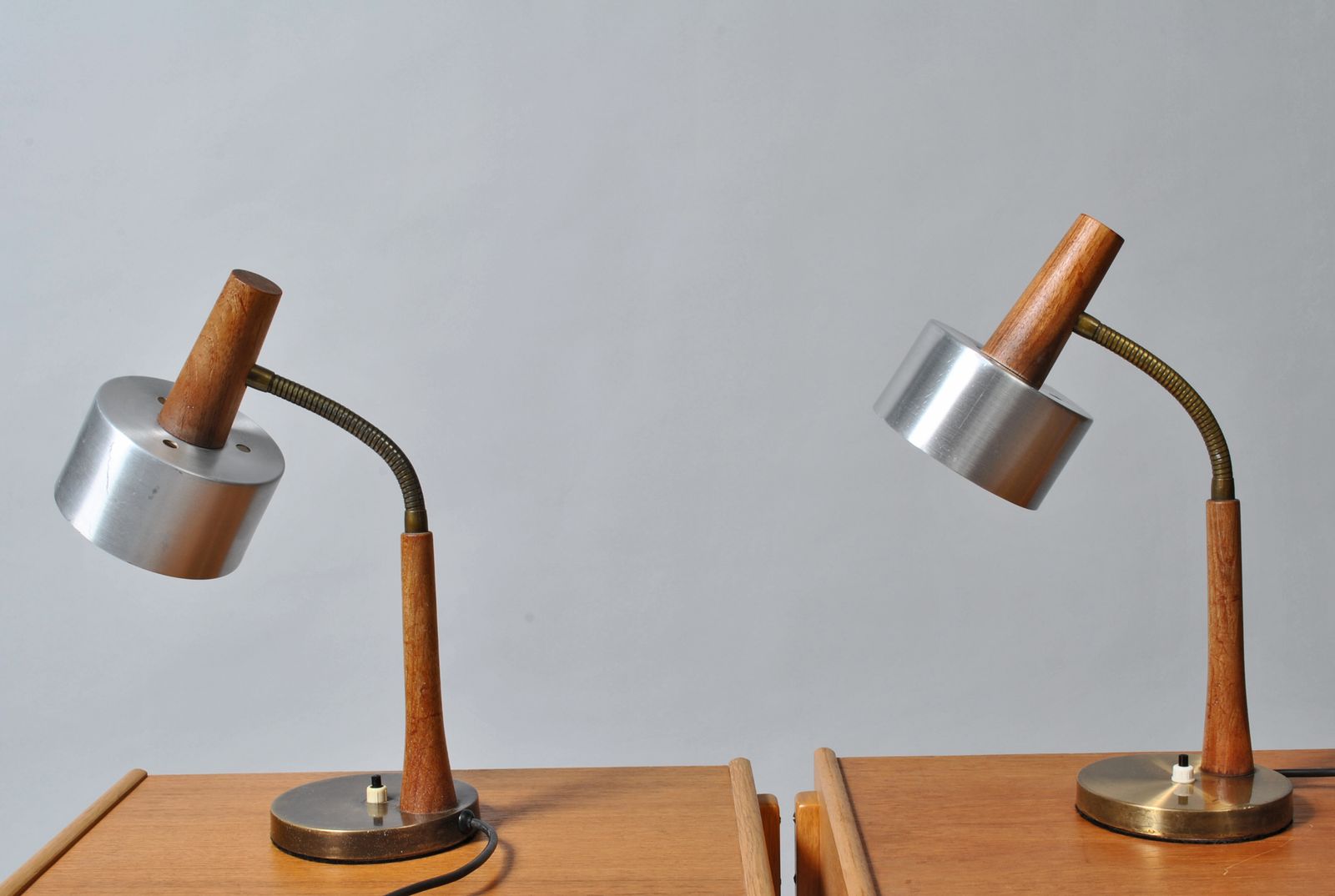 Pair Of Midcentury Danish Desk Lamps In The Style Of Jo Hammerborg For Fog&Morup photo buy
