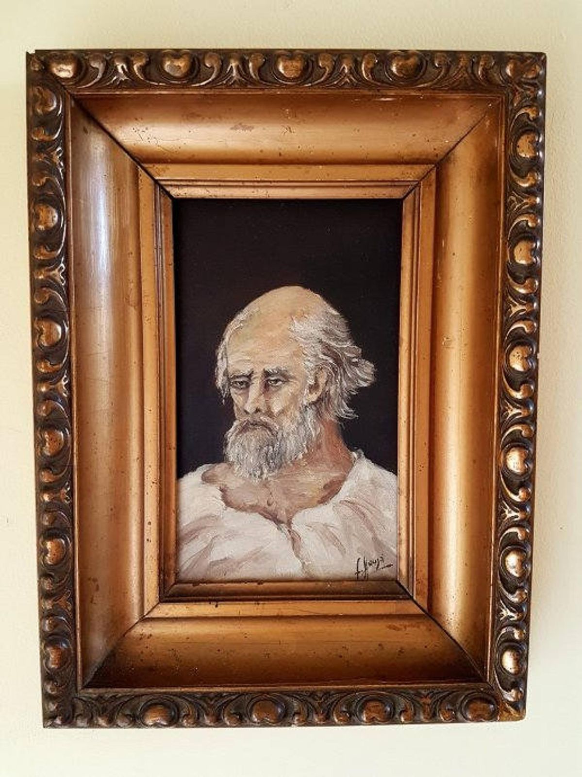 A Portrait Of An Old Man Piece Of Art