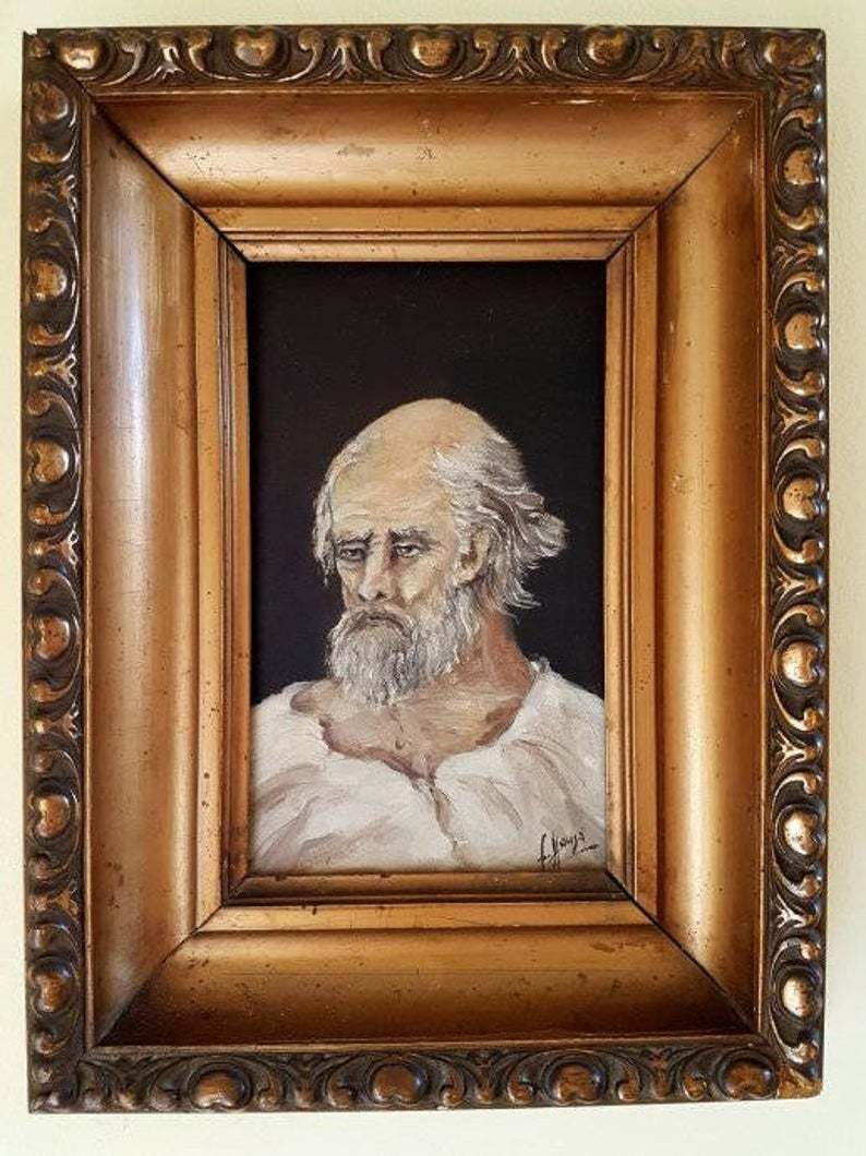 A Portrait Of An Old Man Piece Of Art photo for sale