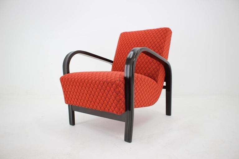 Pair Of Design Renovated Armchairs By Arch. Kropacek And Kozelka   1950s