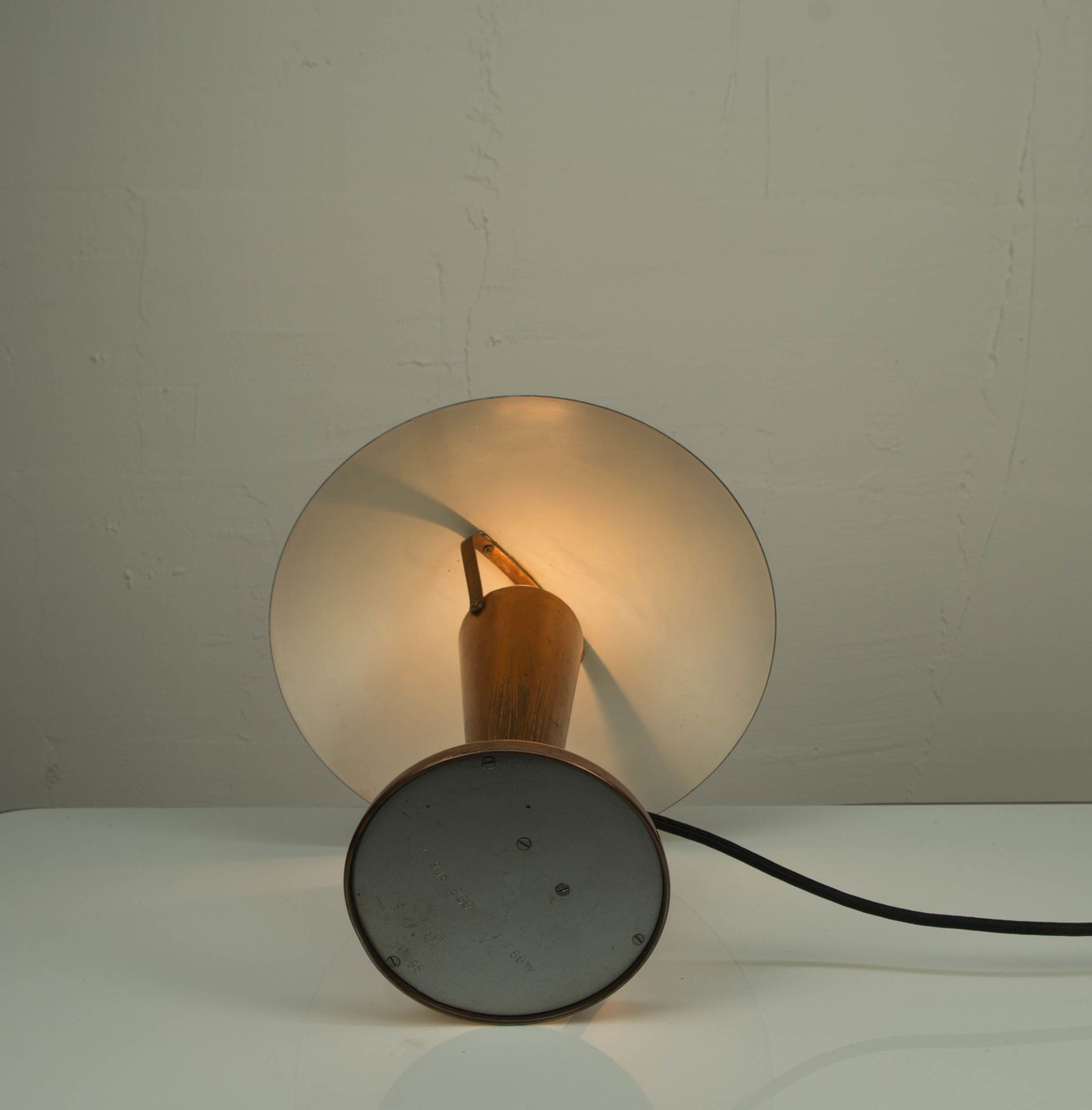 Bauhaus Brass Table Lamp, 1930s photo for sale