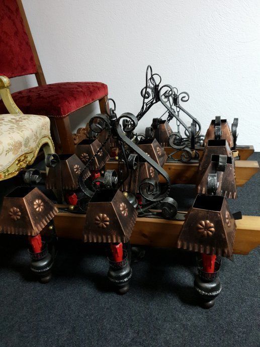 Rustic Chandeliers 2 Pcs photo furniture
