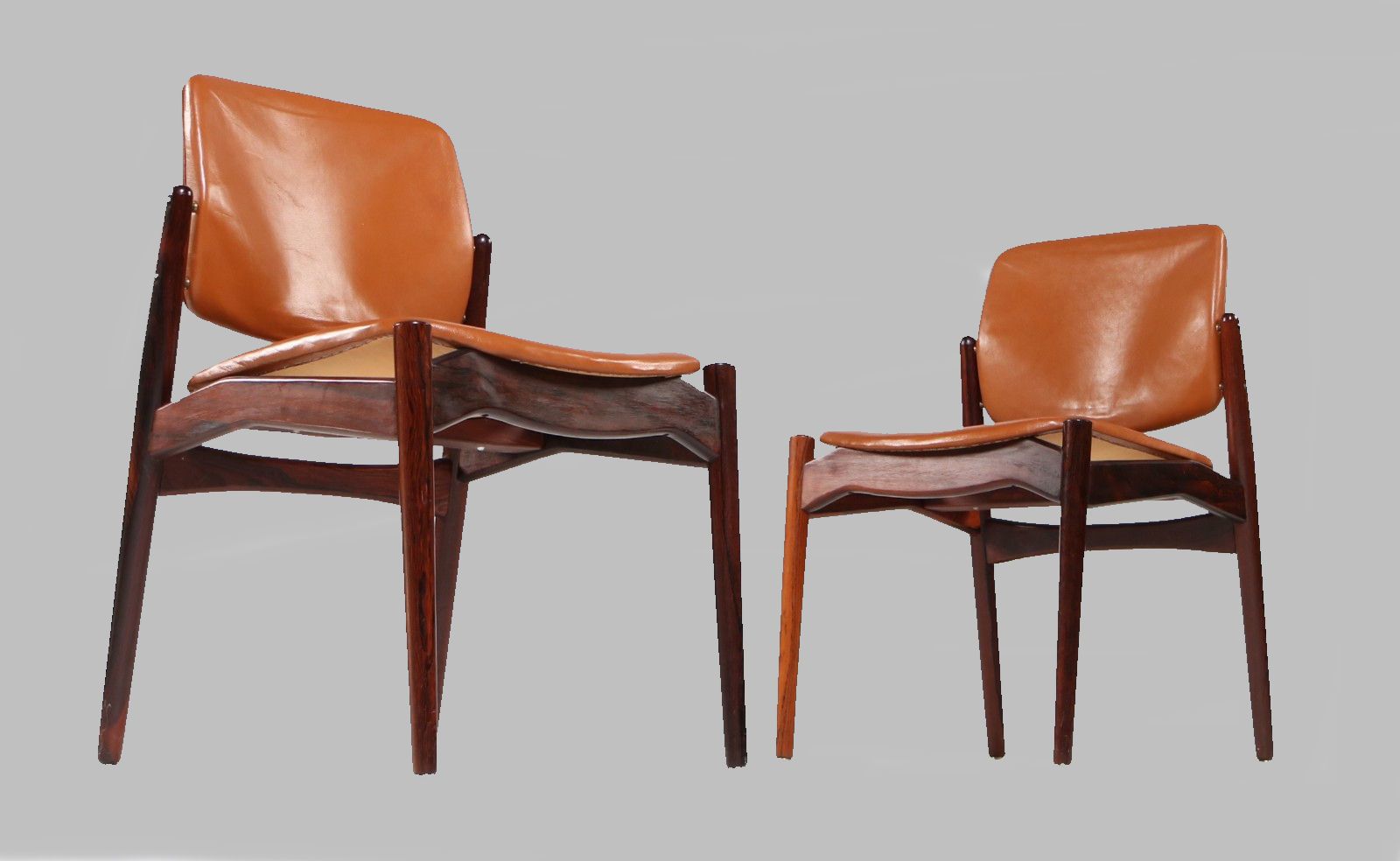 Set Of Five Erik Buch Refinished Dining Chairs In Rosewood, Inc. Reupholstery photo Furniture