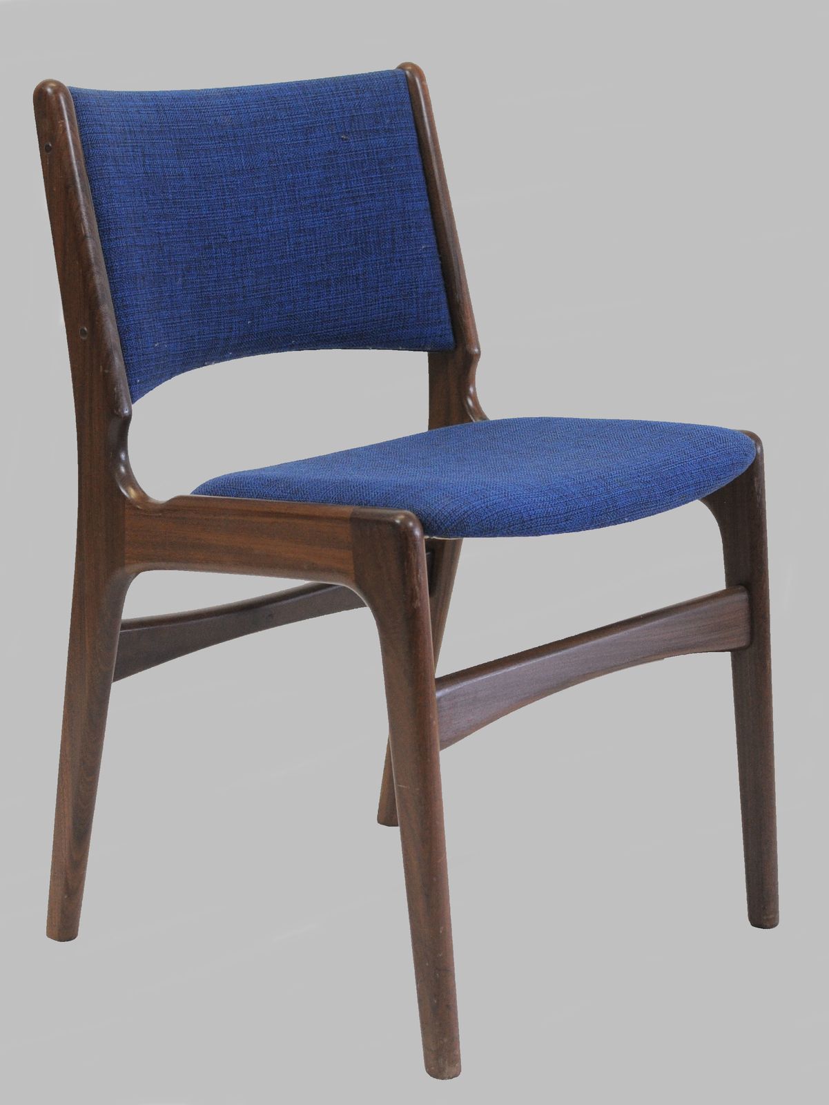 1960's Ten Fully Restored Erik Buch Dining Chairs In Solid Teak, Custom Upholstery Included photo vinterior