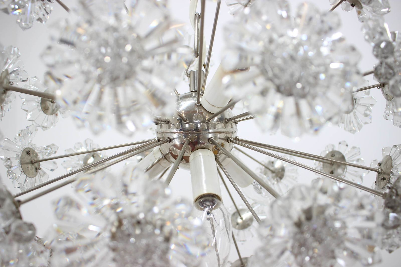 Dandelion Chandelier By Preciosa, 1970s photo vinterior