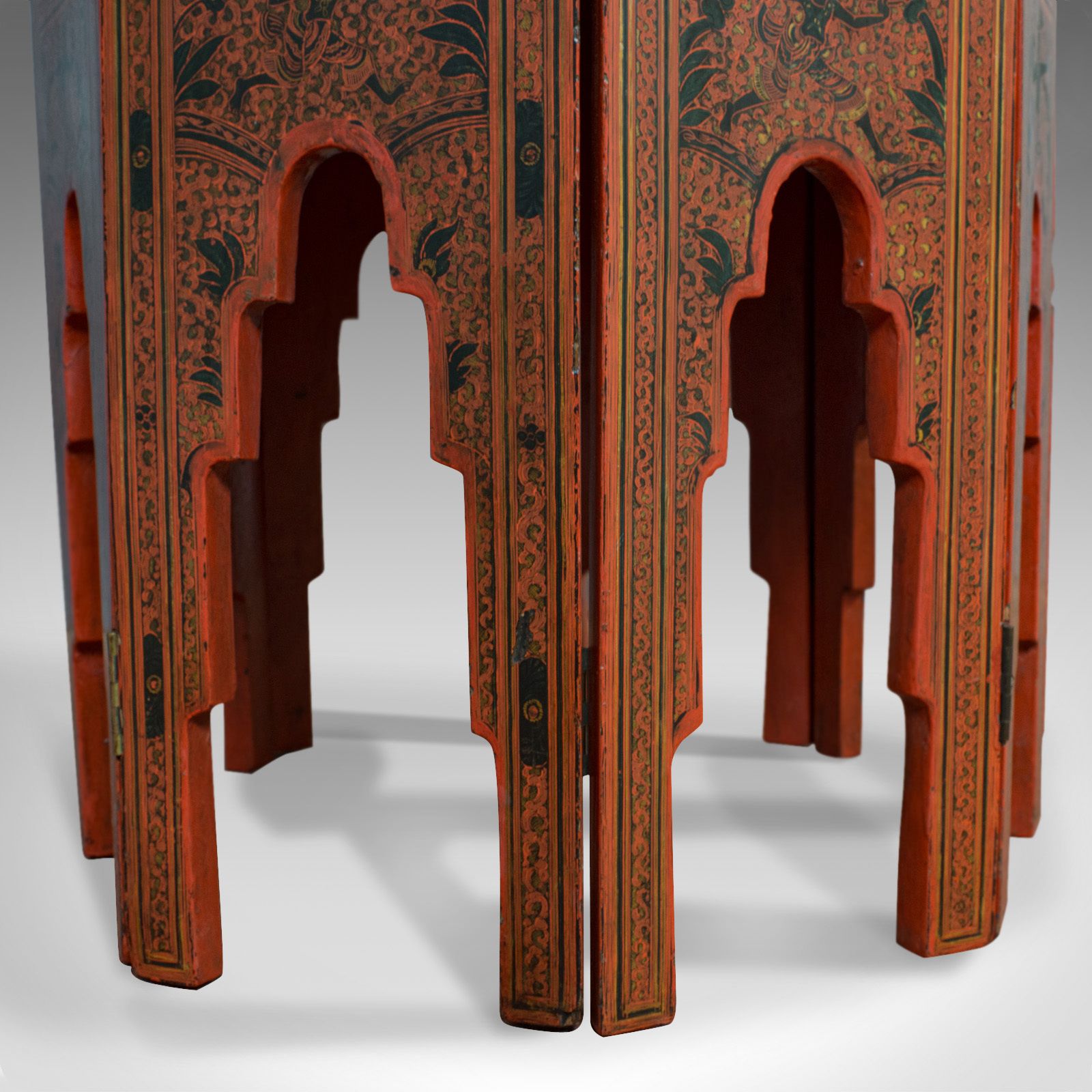 photo furniture Antique Occasional Table, Victorian, Chinese Elm, Octagonal, Coffee, Moorish