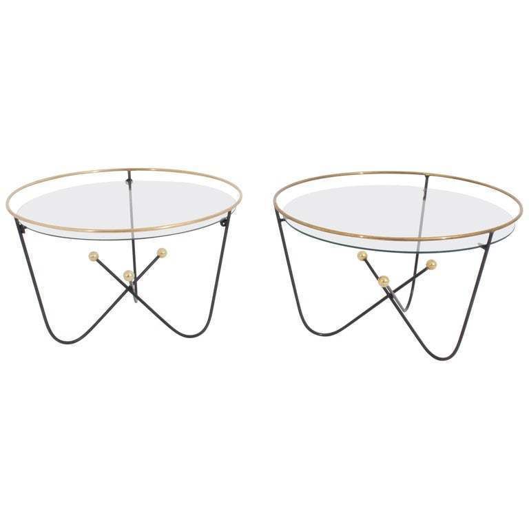 Pair Of Low Side Table End Table By Edward Ihnatowicz Mars Furniture