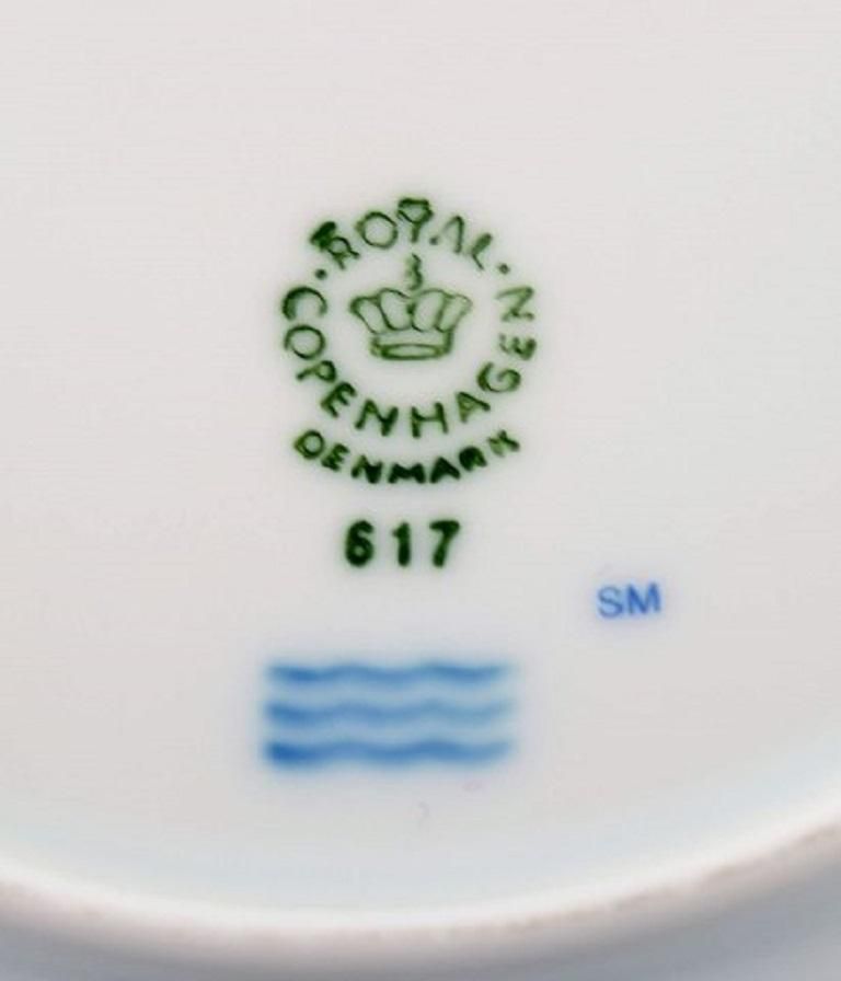 Royal Copenhagen, Set Of Six "Magnolia" Tea Cups With Saucers And Six Plates photo vinterior
