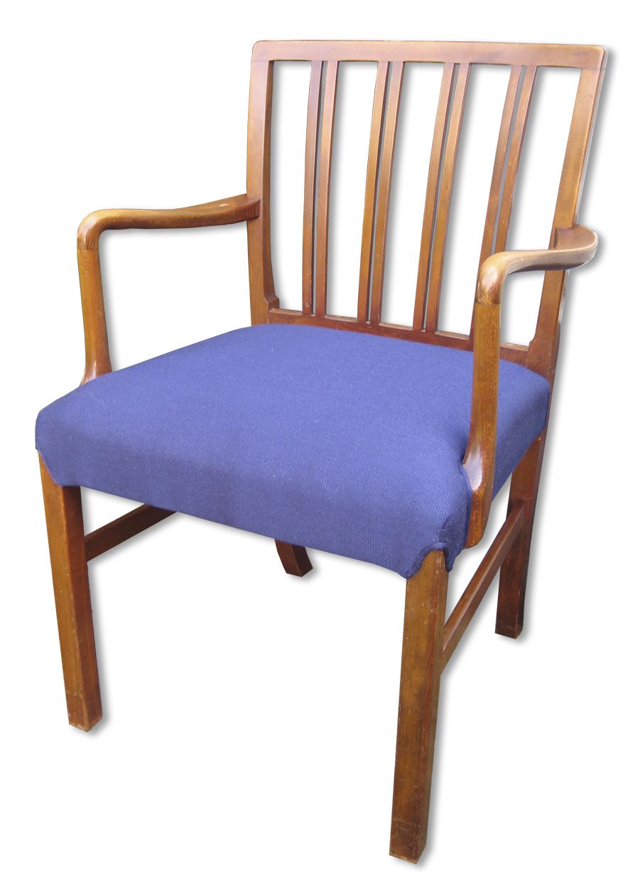 Ole Wanscher: Armchair Of Stained Beech