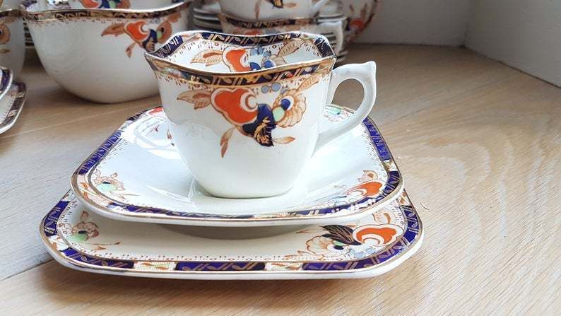 Antique Woods And Sons 'Auckland' Pattern Tea Service 40 Pcs 12 Settings photo 245.0