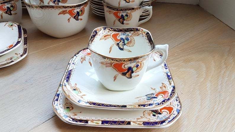 Antique Woods And Sons 'Auckland' Pattern Tea Service 40 Pcs 12 Settings photo buy