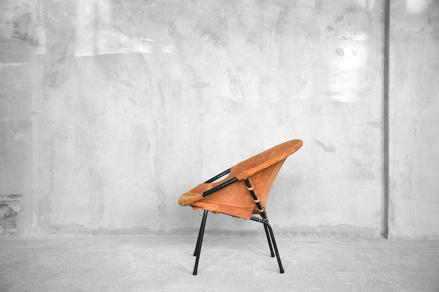 Mid Century Circle Balloon Chair By Lusch Erzeugnis For Lusch & Co, 1960s photo Furniture
