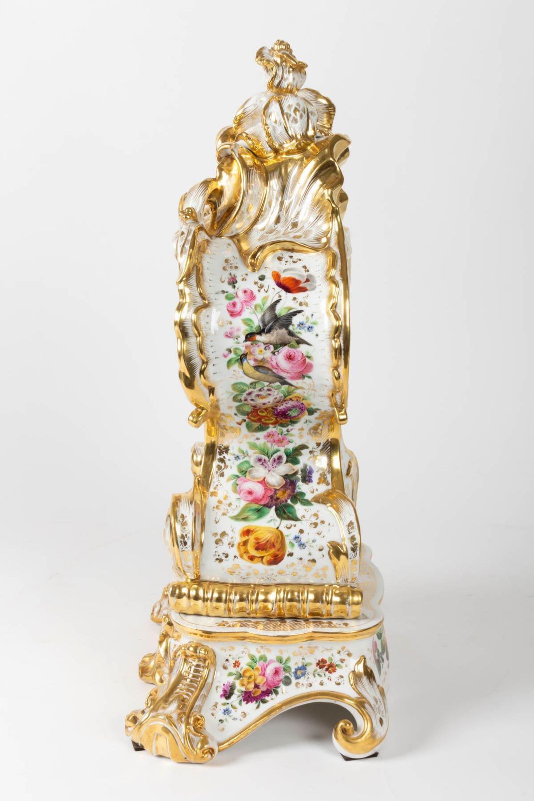 Louis XV Style Napoleon III Clock By Jacob Petit In Porcelain Of Paris photo 6709.64