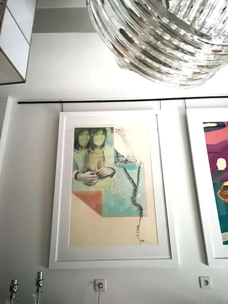 Pop Art Pol Mara Mix Media On Paper, 1974 photo 7800.0