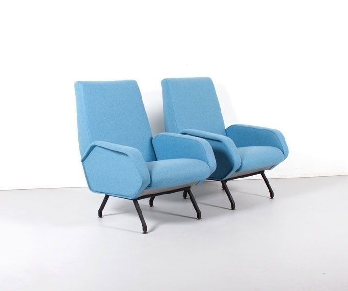 Pair Of Italian Mid Century Chairs Marco Zanuso Style photo furniture