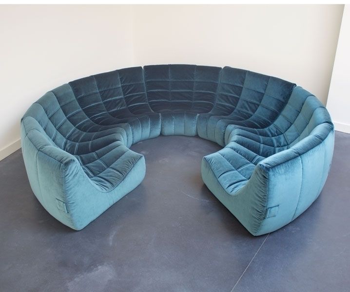 Rare And Exceptional 'Gilda' Circle Sofa By Michel Ducaroy photo furniture