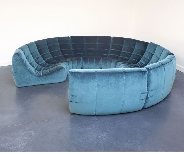 Rare And Exceptional 'Gilda' Circle Sofa By Michel Ducaroy photo Furniture