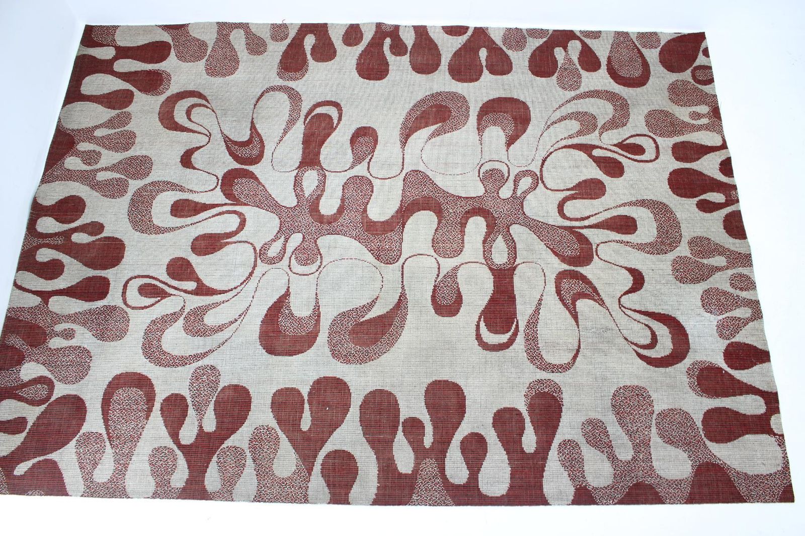Abstract Organic Modernist Design Carpet / Rug   1960s photo furniture