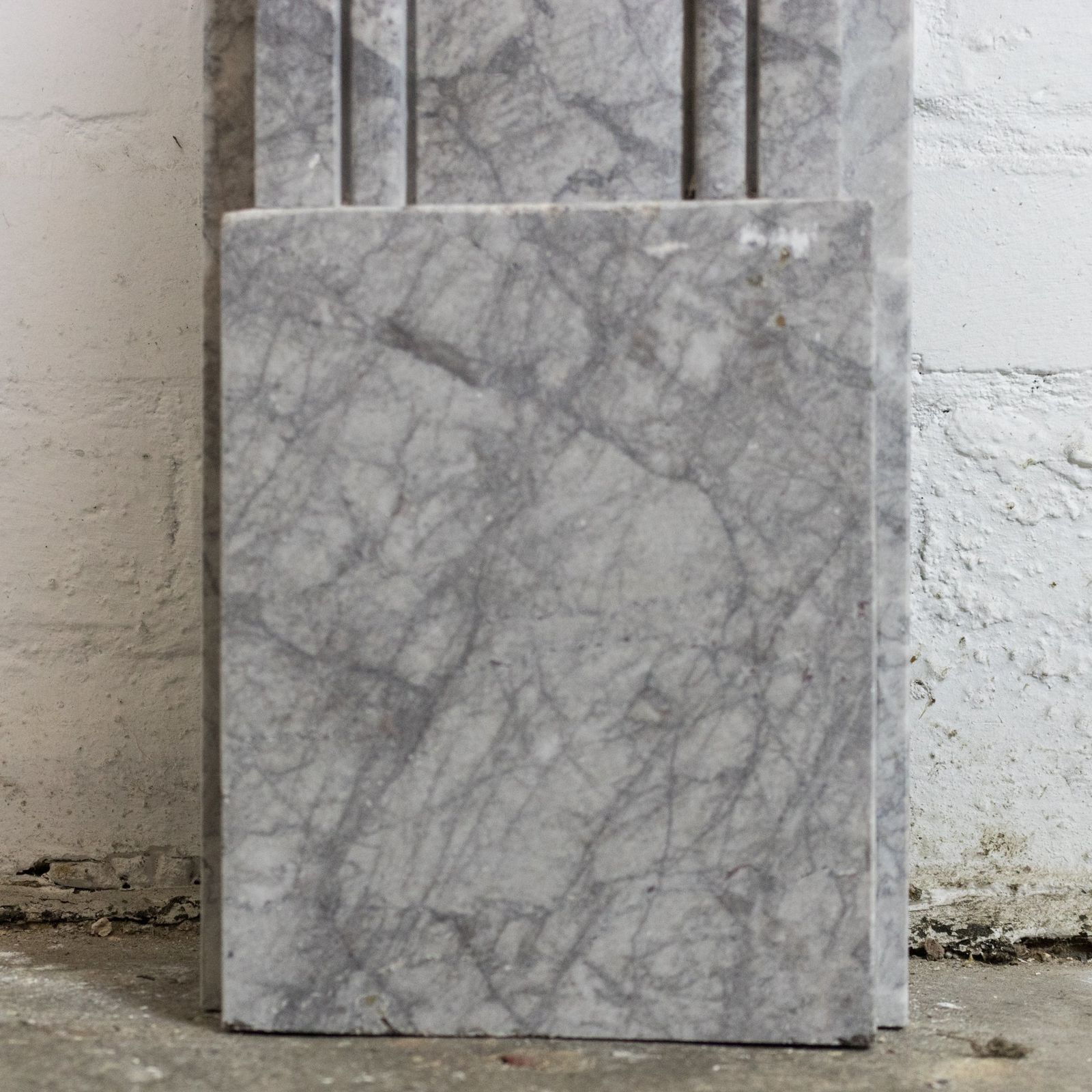 Georgian Style Bullseye Grey Marble Fireplace Surround photo buy