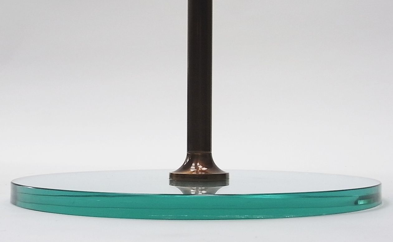 Glass & Brass Side Tables By Fontana Arte (Attr.) 1960s, Set Of 2 photo 550.0