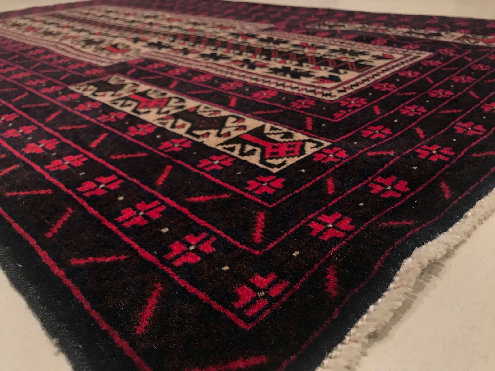 Vintage Afghan Rug, 1950s photo furniture