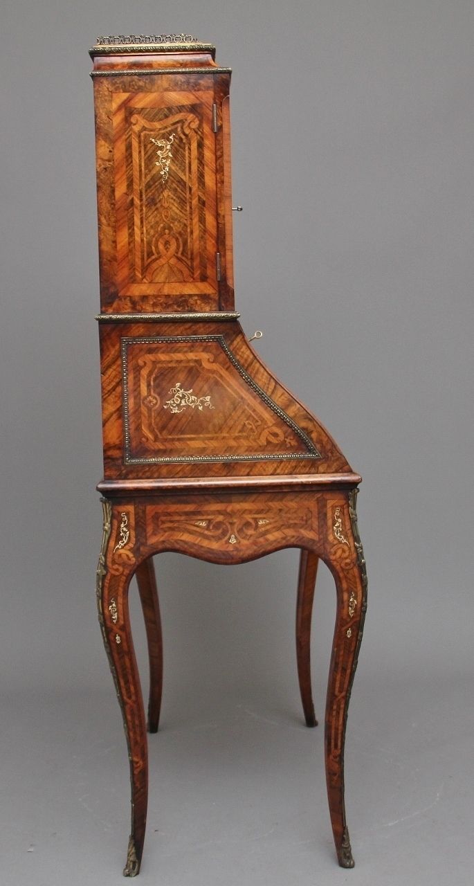19th Century Walnut And Kingwood Bureau De Dame photo Furniture