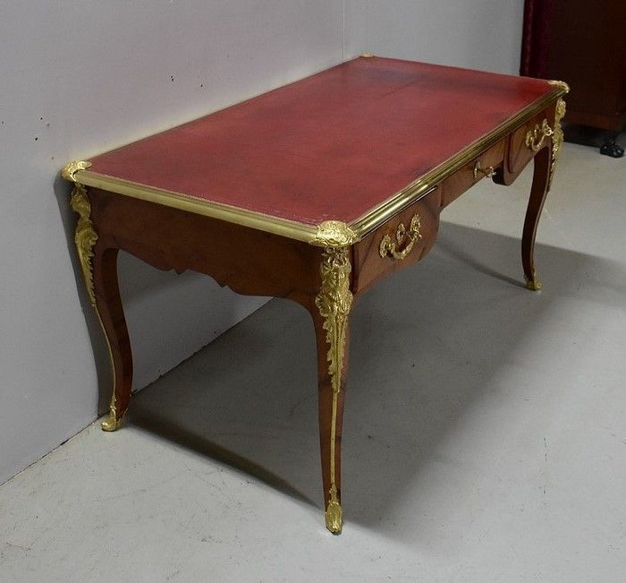 Ceremonial Office In Rosewood Veneer, Louis XV Style   Xi Xth photo furniture