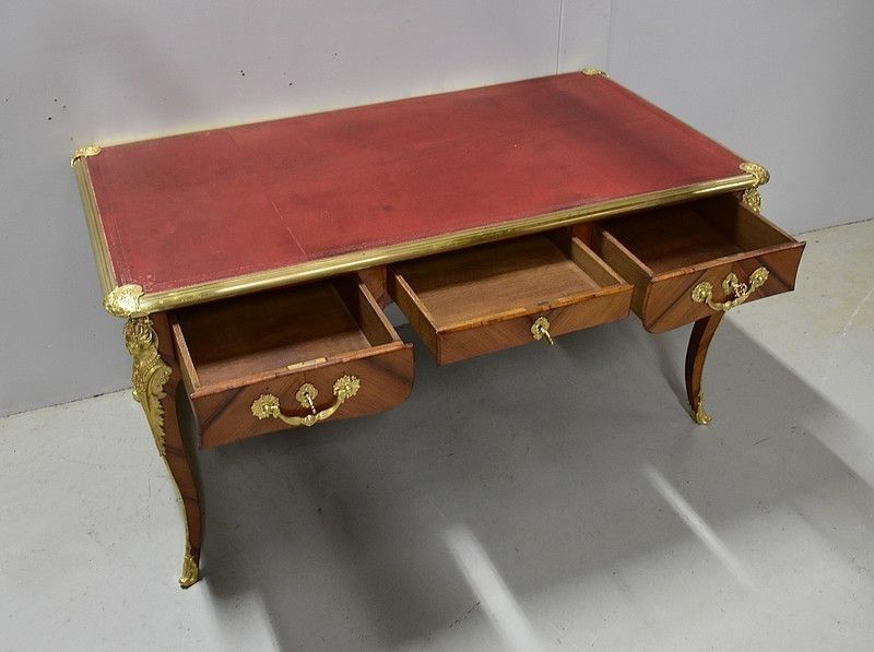 Ceremonial Office In Rosewood Veneer, Louis XV Style   Xi Xth photo Furniture