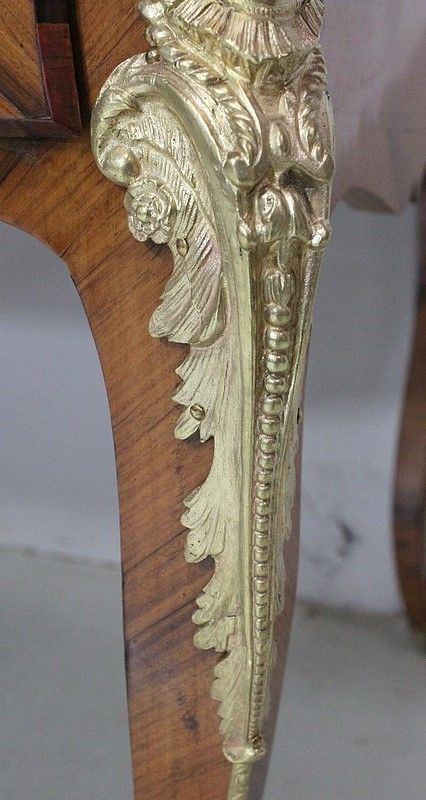 photo vintage Ceremonial Office In Rosewood Veneer, Louis XV Style   Xi Xth