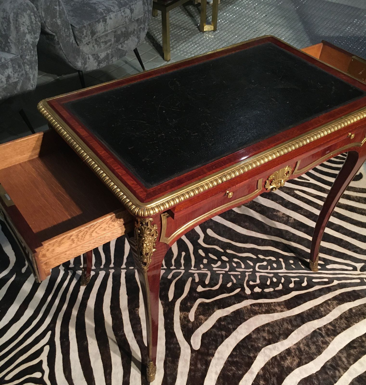 French Regency Style Desk, Signed By The French Cabinetmarker G. Durand photo furniture