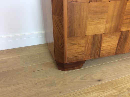 photo for sale Masion Dominique Art Deco Cabinet With Parquetry Walnut Doors