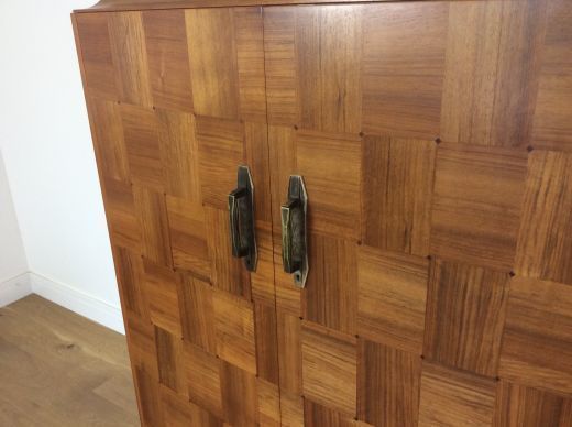 photo vinterior Masion Dominique Art Deco Cabinet With Parquetry Walnut Doors