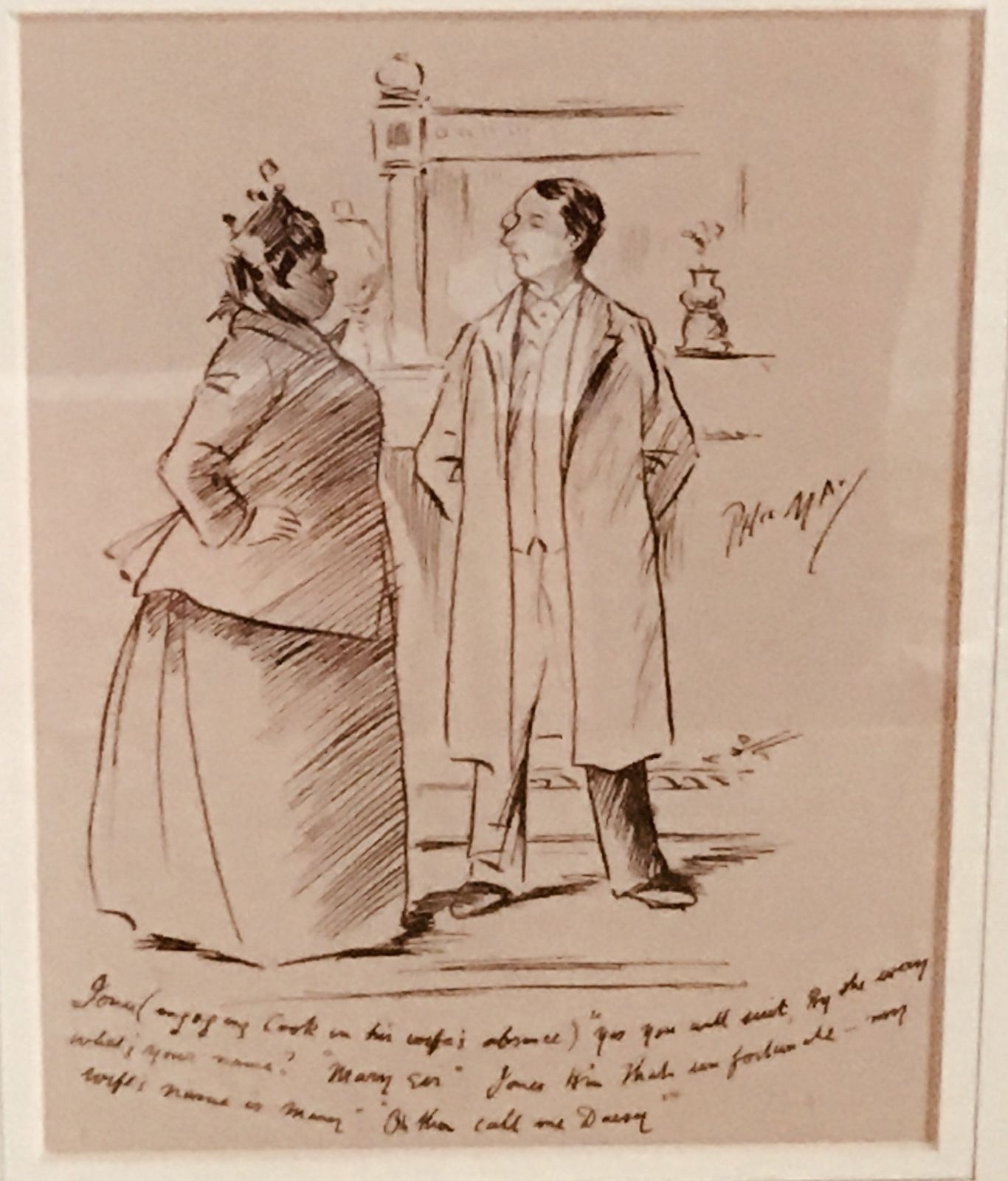 Framed Cartoon photo for sale