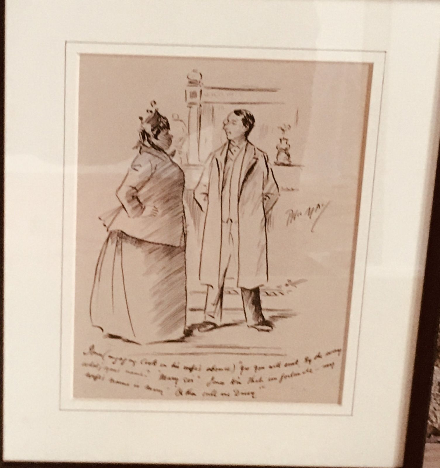 Framed Cartoon photo Art