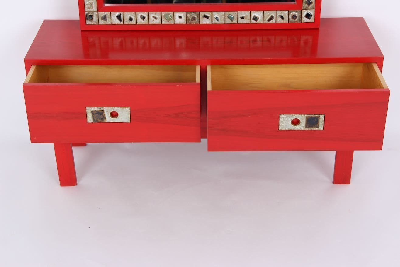 Poul Nørreklit. Chest Of Drawers And Mirror. Select Form Denmark. 1970s Design Retro. photo buy