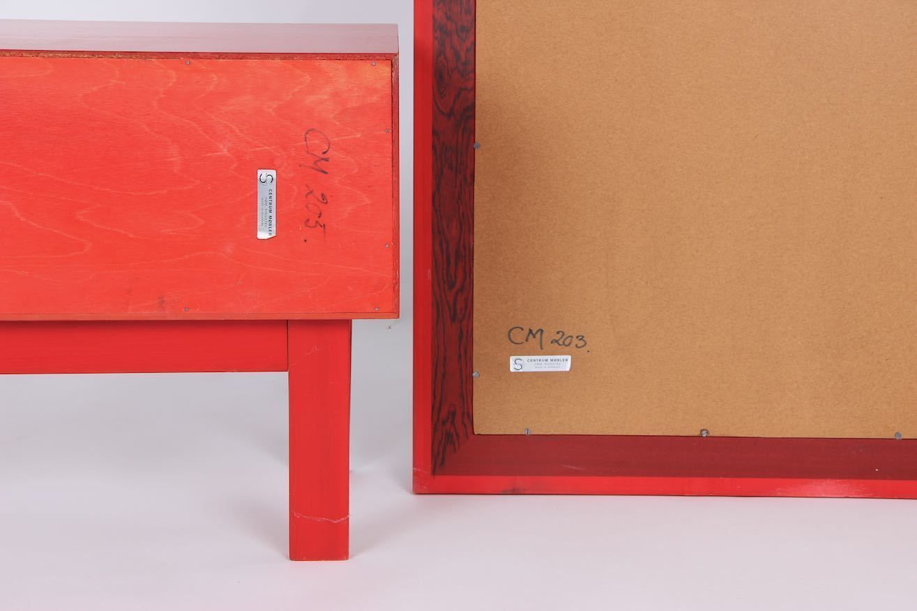 photo buy Poul Nørreklit. Chest Of Drawers And Mirror. Select Form Denmark. 1970s Design Retro.