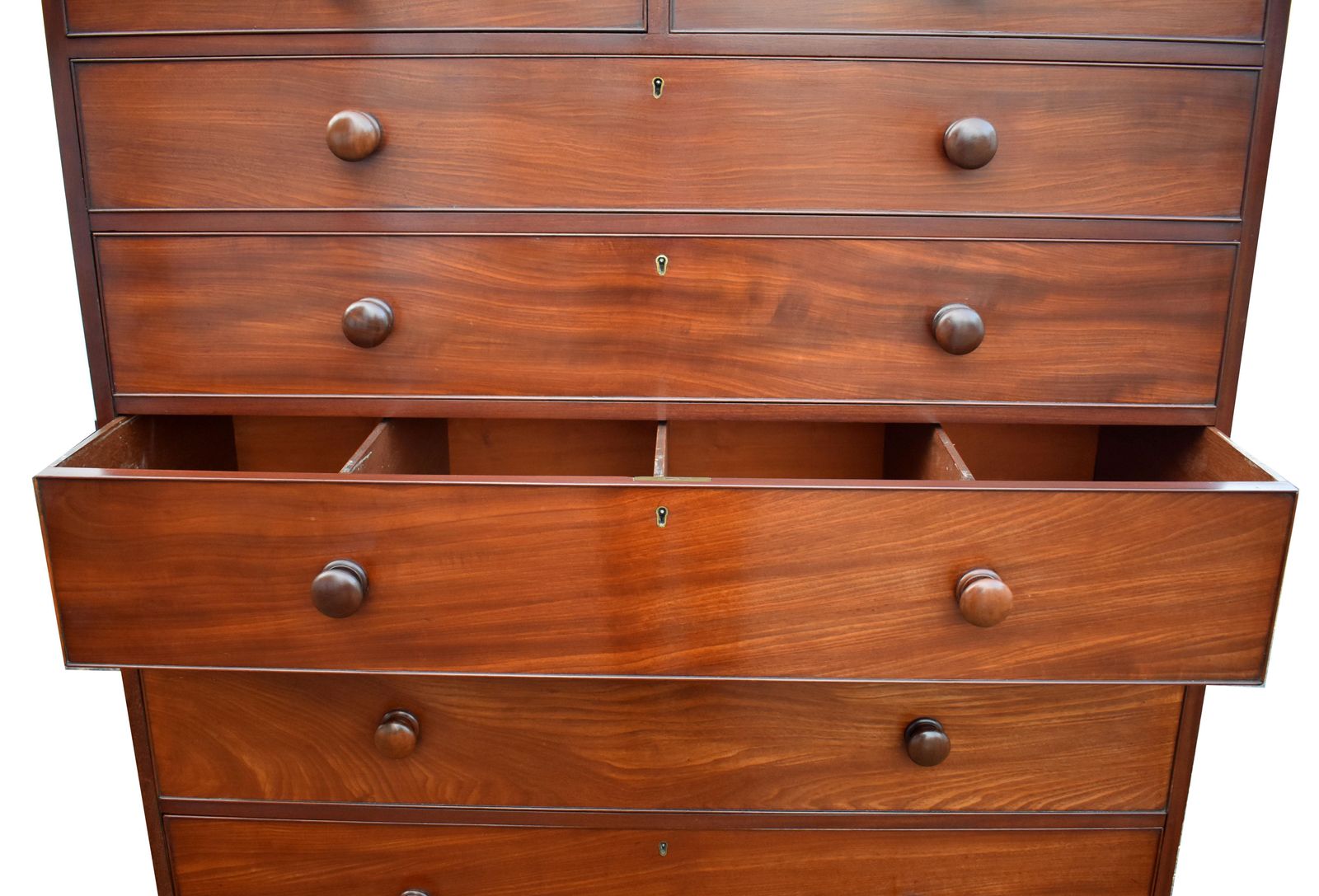 19th Century English Victorian Mahogany Chest On Chest photo vinterior