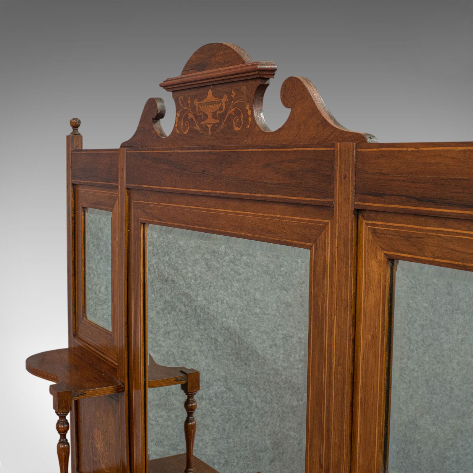 Antique Sideboard, English, Rosewood, Dresser, Boxwood Inlay, Victorian, C.1900 photo vinterior