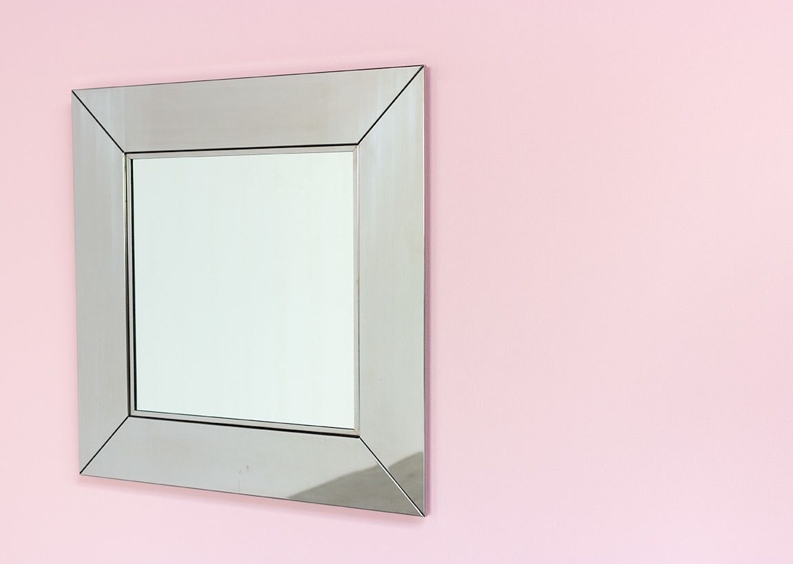 Chrome Mirror Designed By Cidue Design 1970 Italy